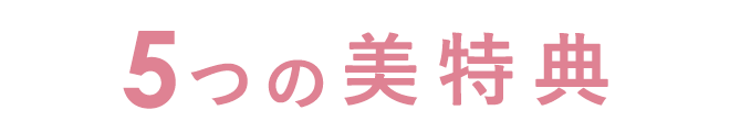 5つの美特典